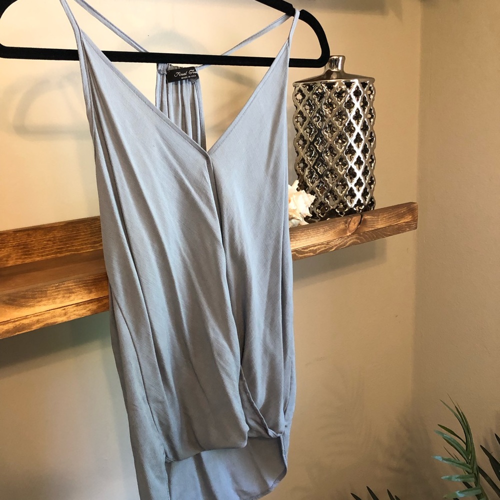 Grey/blue tank. Never been worn